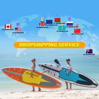 FUNWATER Dropshipping OEM 11' sup paddle board surfboard waterplay surfing watersports inflatable board sub supboard wakeboard